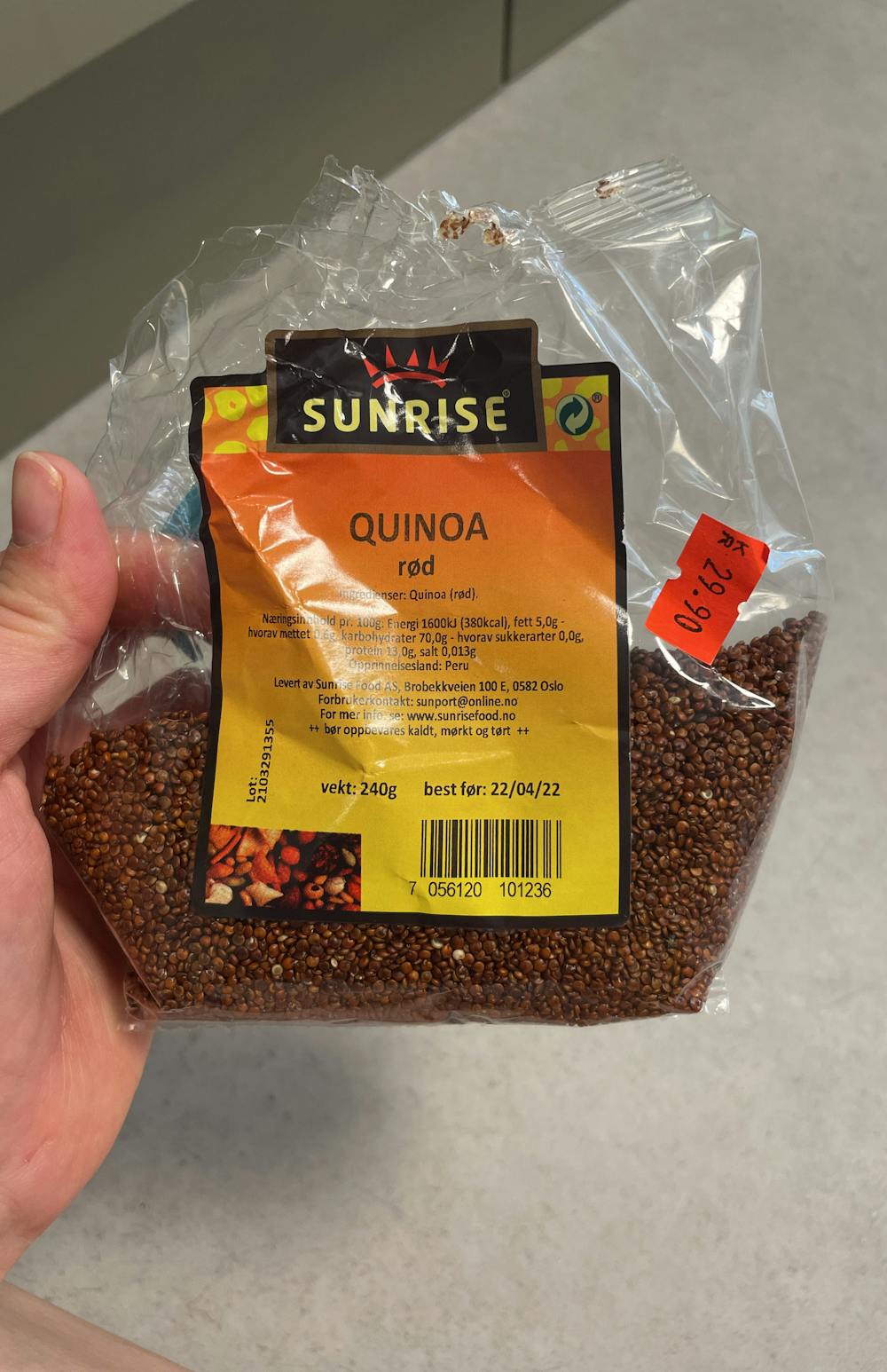 Quinoa rød, Sunrise