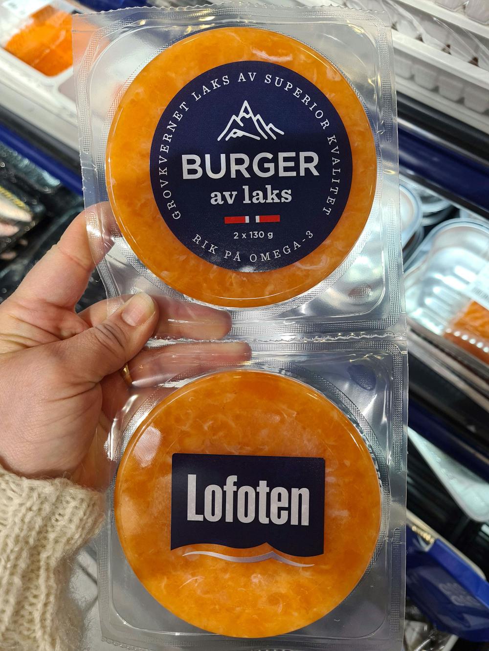 Burger av laks, Lofoten