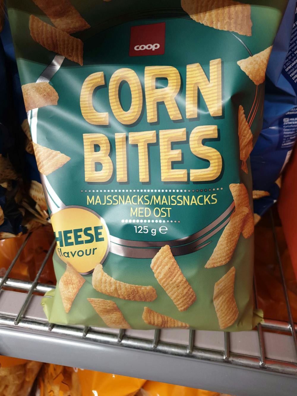 Corn bites, med ost, Coop