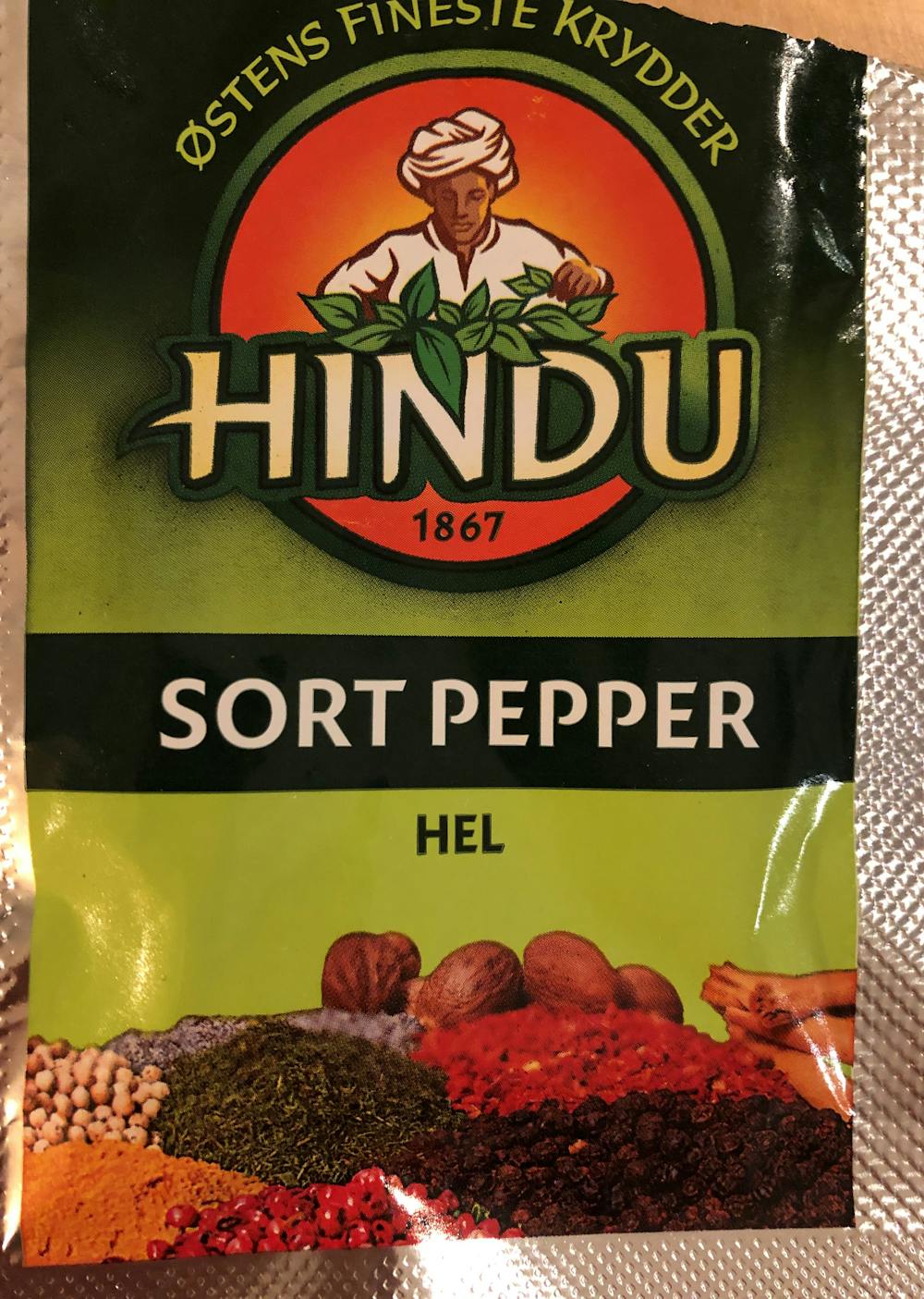 Sort pepper, hel, Hindu