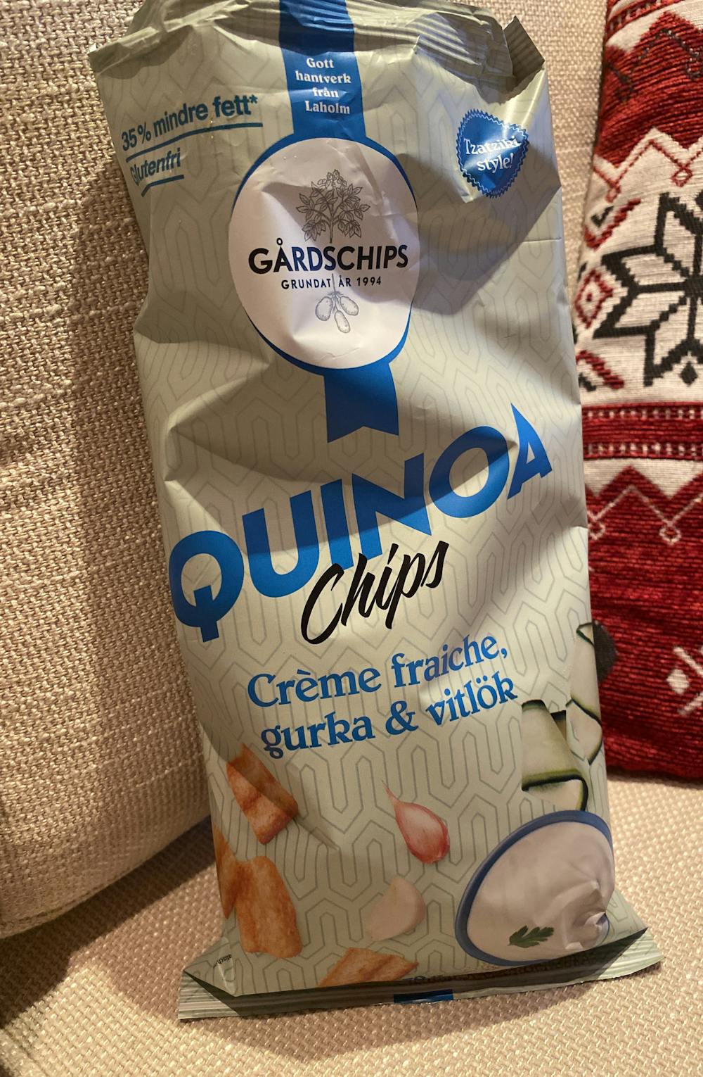 Quinoa chips, Gårdschips