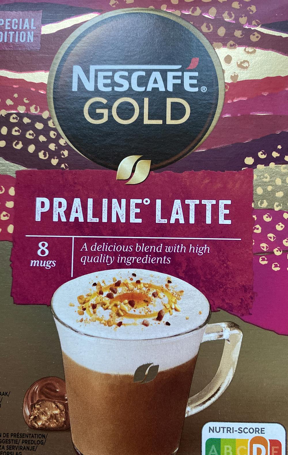 Praline latte, Nescafe gold 