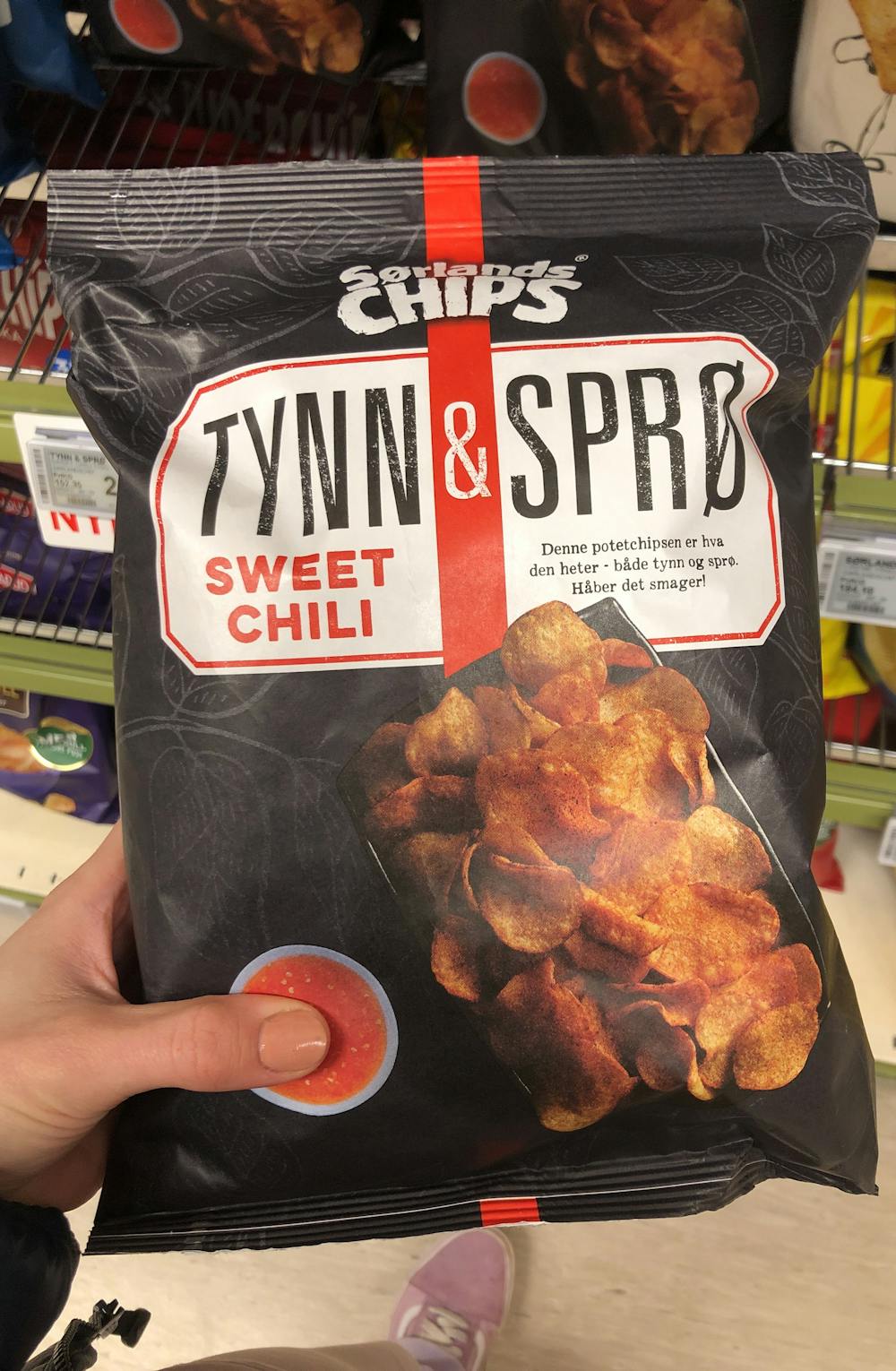 Tynn & sprø sweet chili, Sørlandschips