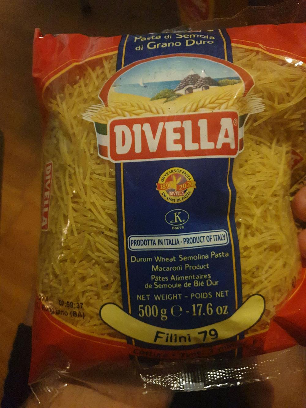 Durum wheat semolina pasta, Divella