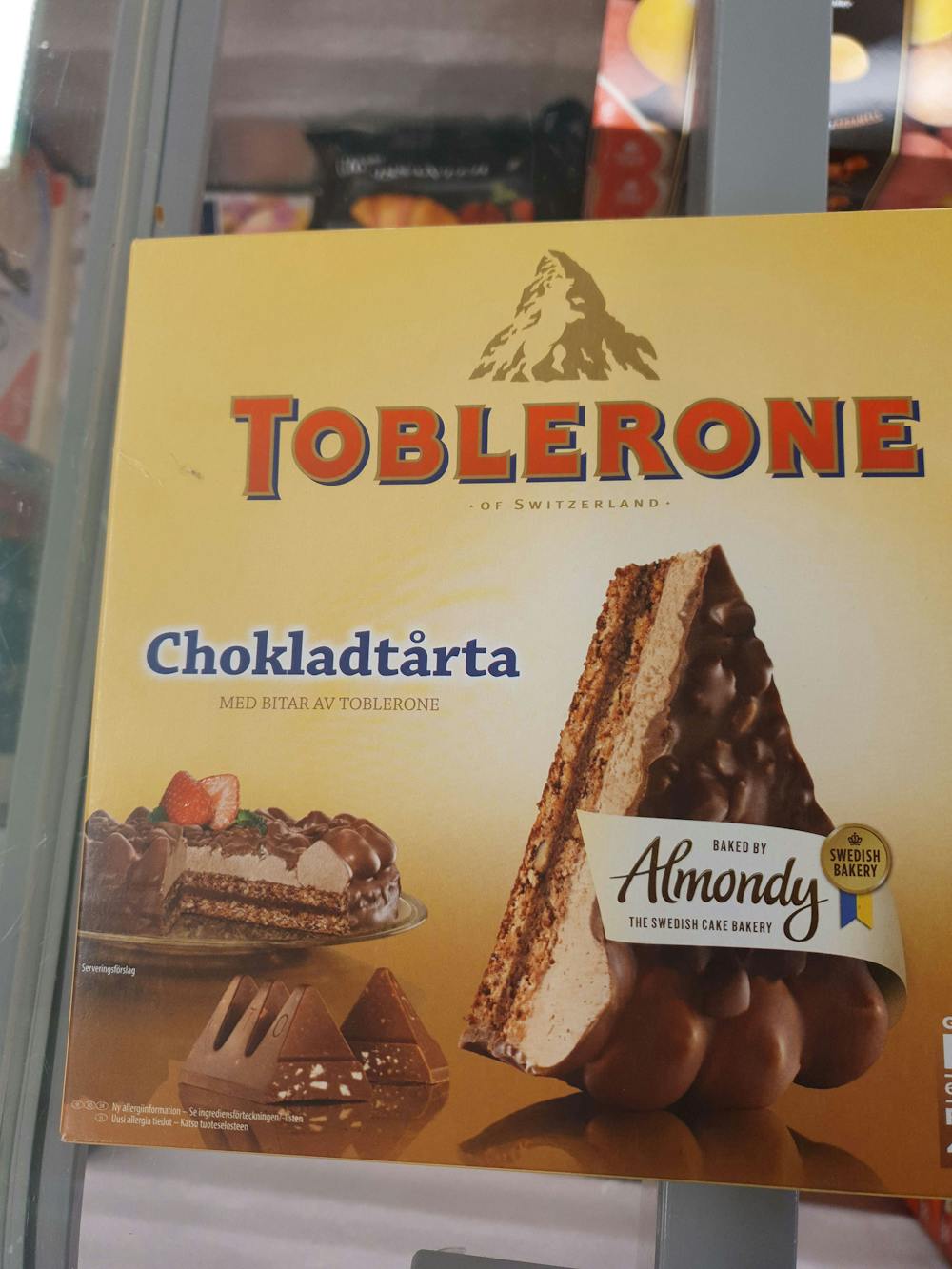 Toblerone, chokladtärta, Toblerone