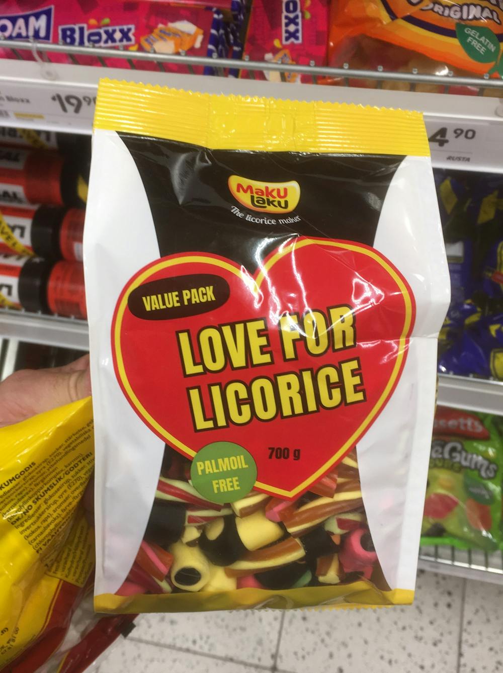 Love for licorice, Maku laku