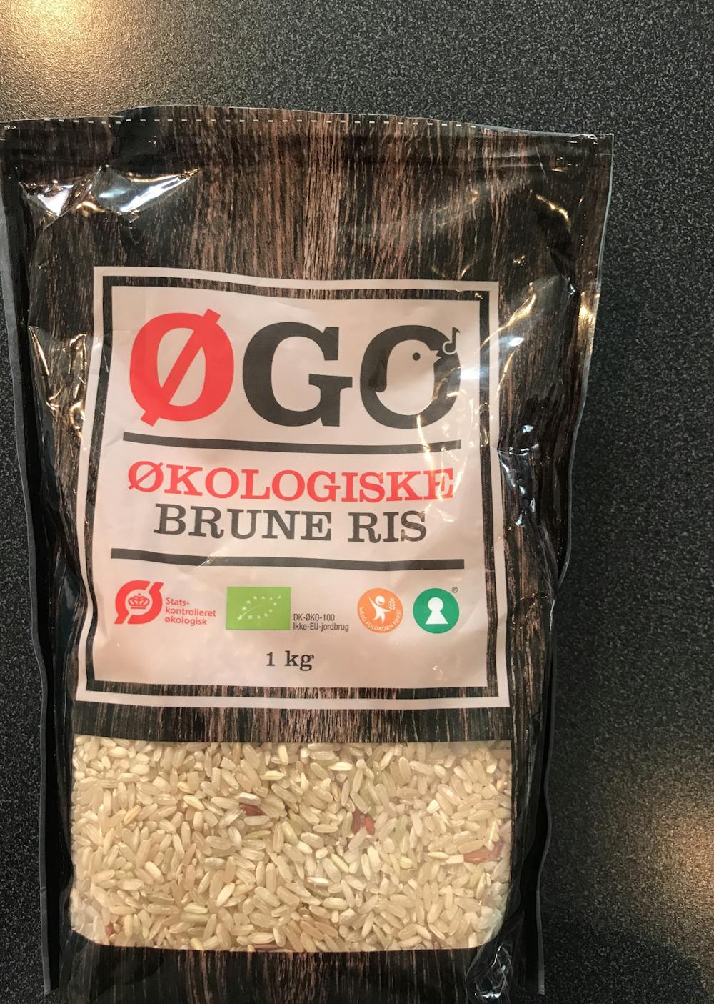 Økologiske brune ris, ØGO
