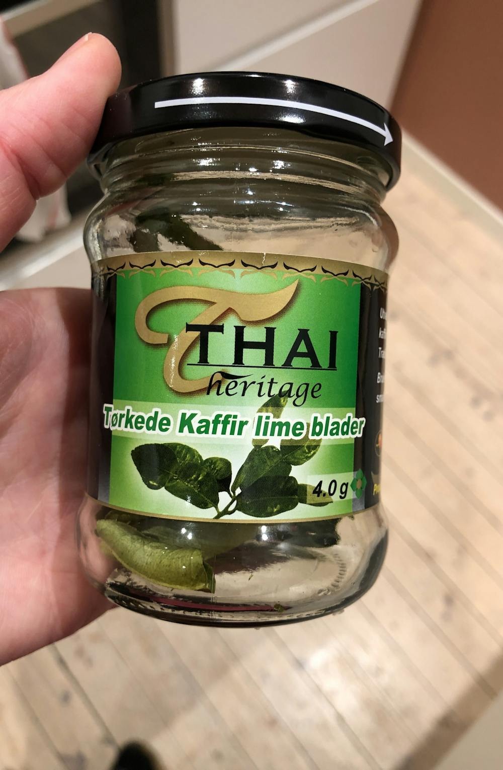 Tørkede kaffir lime blader, Thai heritage