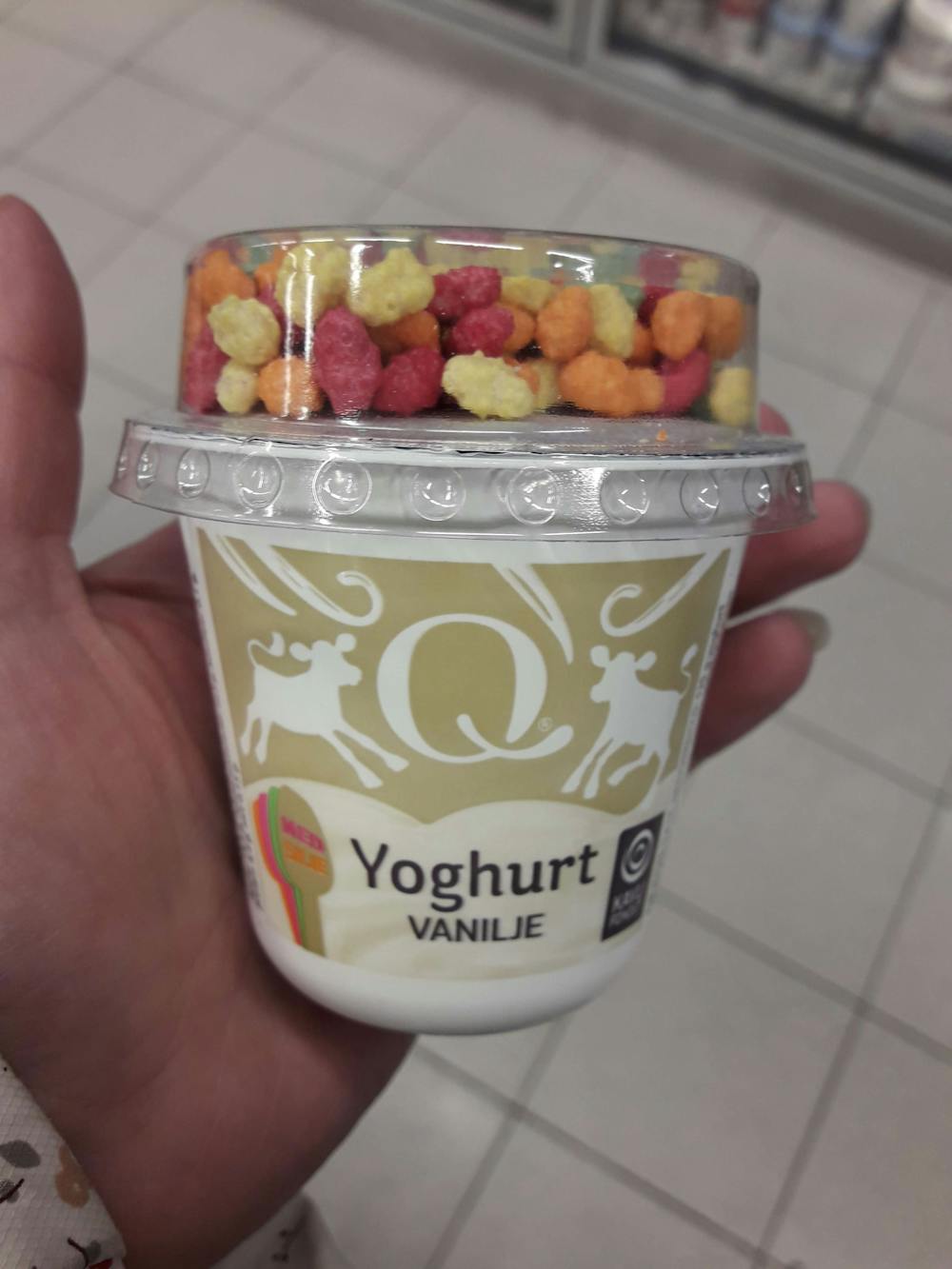 Yoghurt vanilje med crisp, Q-meieriene